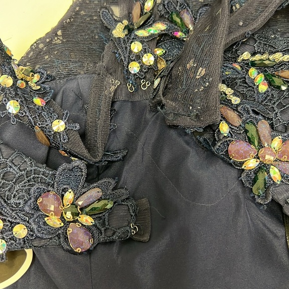 NEW Alyce Paris 6762 Two Piece Embellished Lace Gown in Cobalt Blue Size 2 - Picture 14 of 15